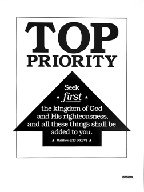 SEEK ye FIRST the kingdom of God and all these things will be added unto you