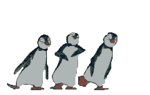 The Mary Poppins penguins