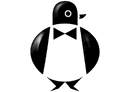 Cool-looking penguin flaps his flippers
