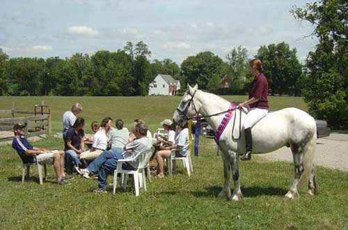 Hanging out after winning Grand Champion