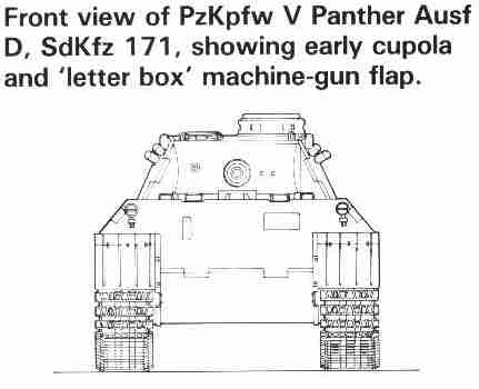 Line Drawing of PzKpfw V
