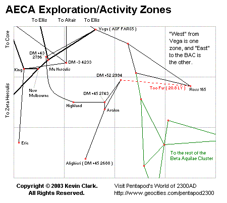 Map of the AECA Exploration/Activity Zones