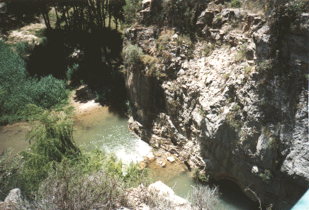 El Turia al fondo, visto desde el Puente Alta.