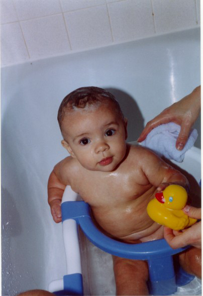 we had to do the goofy bathtub shot!