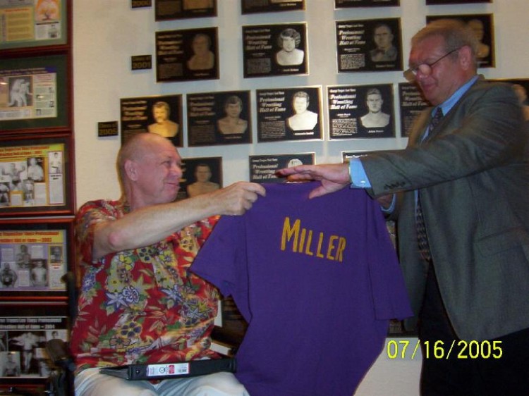 Jim Melby and Bill Miller's shirt