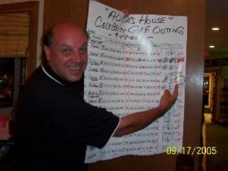 Dave Burzynski and his golf score