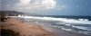 A panaramic view of Barbados's East coast.