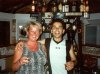 Mandy with "Van the Man"..our barman