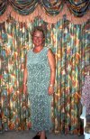 Mandy's matching dress and curtains.