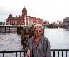 Mandy down at Cardiff Bay.