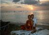 With one of the marvelous sunsets
