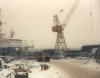 A very cold German shipyard