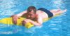 On the Floatie.