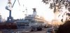 The Sea Princess ablaze in Victoria , Canada