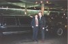 With our driver and Limo that we hired for a tour of the city in Style