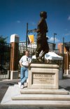 Beside the Babe Ruth Statue at Camden Yards