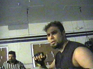 Pico sets up for a Clothesline