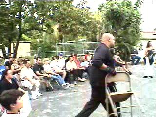 Moreira gets a chair...