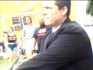 Parker cleans the Title Belt