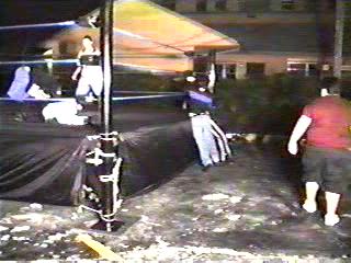 Pico and DBK fight outside the ring