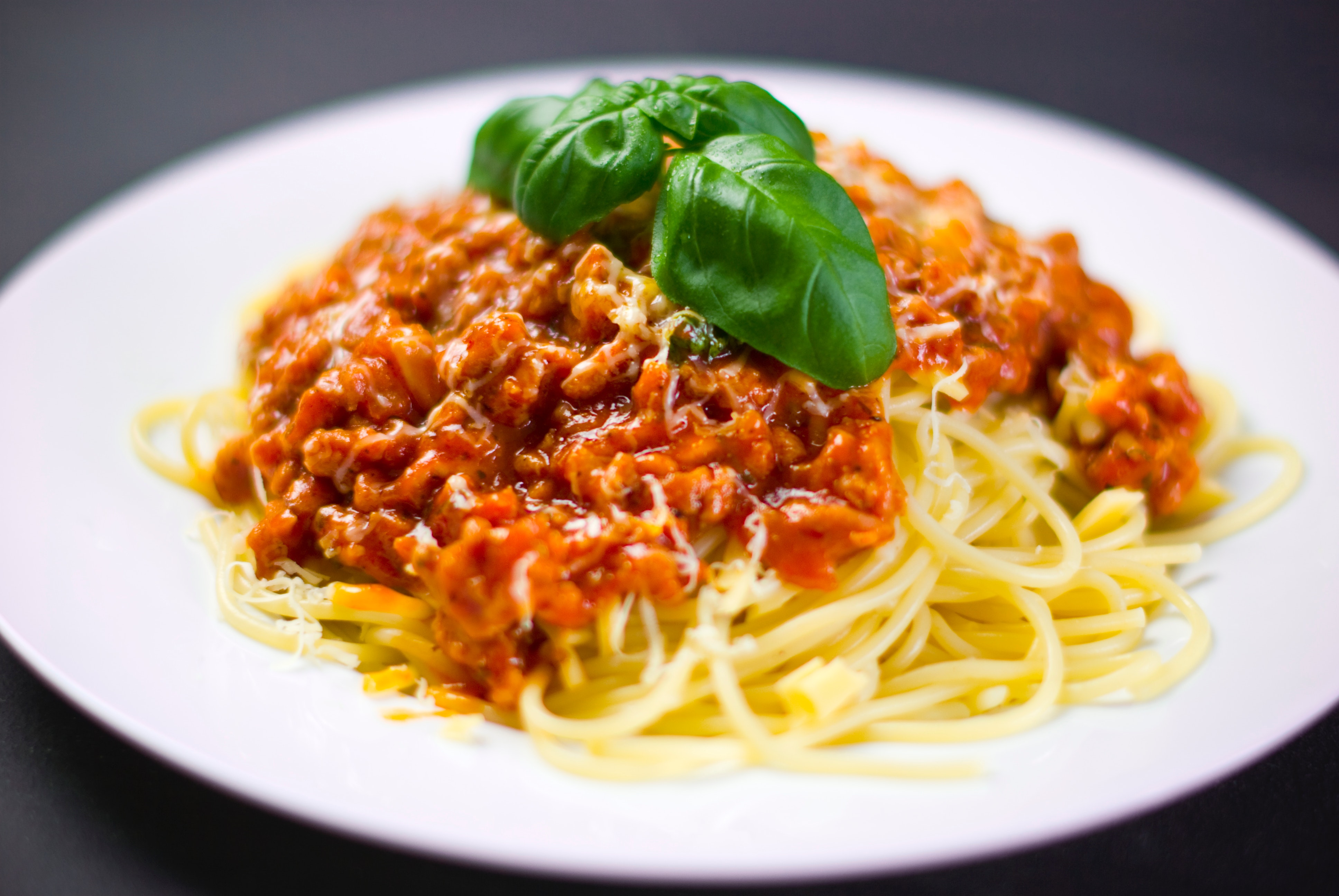 Food on table