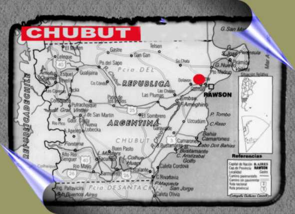 Mapa del Chubut