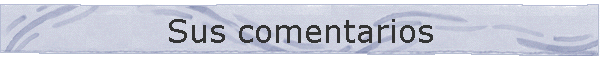 Sus comentarios