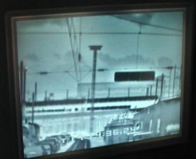 IR image showing black as hot