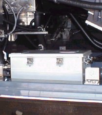 The ARMS unit under a high speed Acela