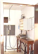 through the door of the signalhut