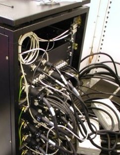 behind the rack