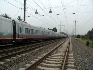 Acela Express across Landover MD test site