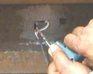 welding the strain gauge