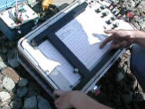 X-Y analog chart recorder