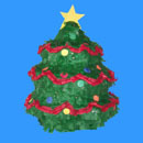 Christmas Tree pinata. Click to view a larger image.
