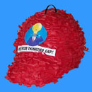 Thinking Cap pinata. Click to view a larger image.