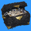 Treasure Chest pinata. Click to view a larger image.