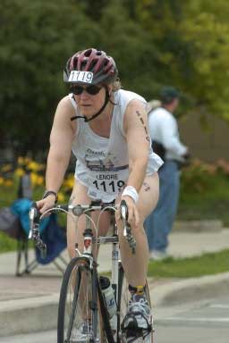 Lenore biking