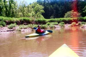 Lenore kayaking