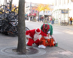 beating up tigger?