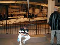Paula at the Air and Space museum