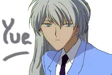 The mighty bishonen Moon Guardian Yue! In school clothes?!