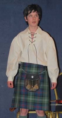 Strathallan School pupil Oliver Wale recited the Epistle to J. Lapraik