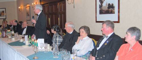 Such the pleasures we enjoyed—Vice President Dr John Davidson proposing the vote of thanks