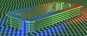 Representación Fotorealistica de una Barra de Ac. Inox.