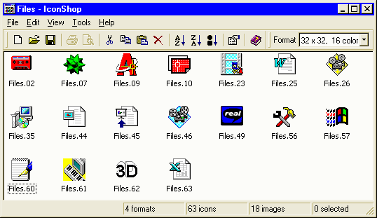 Visualizador de Iconos IconShop