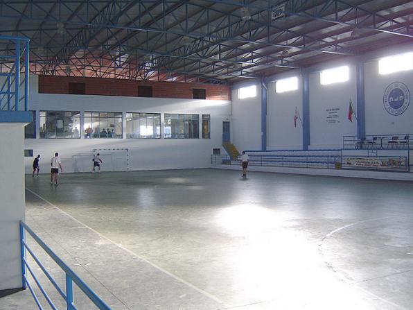 Uma das vistas interiores do pavilh�o da AJP