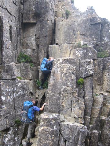 Difficult pitch from The Notch