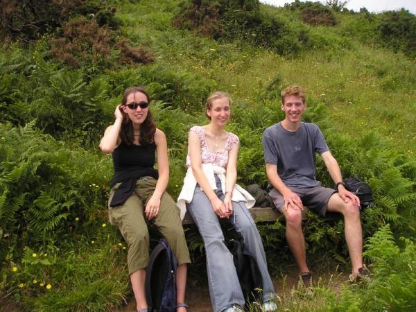 But there was a bench halfway up