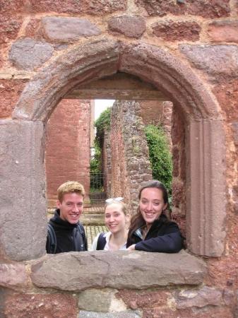 We escaped to a fortress in Exeter